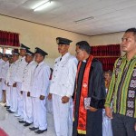 Pelantikan sembilan Penjabat Kepala Desa di Kecamatan Lobalain, Kabupaten Rote Ndao, Nusa Tenggara Timur - foto Isak Doris Faot