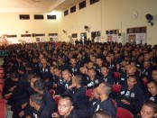Calon-calon pendekar Persaudaraan Setia Hati (SH) Terate Cabang Karanganyar, Jawa Tengah yang dilantik pada Sabtu, 15 Oktober 2016 - foto: Meddia/Koranjuri.com