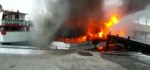 2 Kapal Ikan Terbakar Ketika Sandar di Pelabuhan Benoa