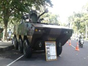 Kendaraan tempur milik TNI AD dipamerkan dalam gelar alutsista memperingati HUT ke-60 Kodam IX/Udayana - foto: Istimewa