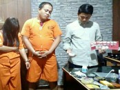 Sejoli pengedar narkoba yang ditangkap tim Buser Polsek Denpasar Selatan - foto: Istimewa