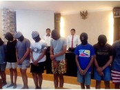 9 remaja pelaku begal yang diamankan Tim Opsnal Polsek Denpasar Selatan. Aksi mereka tak segan-segan melukai korbannya - foto: Istimewa