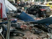 Situasi di Kota Mataram, NTB, ketika terjadi gempa susulan bermagnitudo 6,2, Kamis, 9 Agustus 2018 - foto: Istimewa