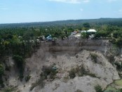 Dusun Dompu Indah, Kecamatan Kayangan Kabupaten Lombok Utara yang longsor akibat gempa susulan bermagnitudo 6,2 - foto: Istimewa