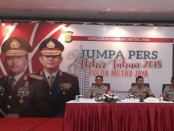 Kapolda Metro Jaya Irjen Pol Idham Azis menyampaikan rilis akhir tahun dan sejumlah pencapaian di Mapolda Metro Jaya, Jumat (28/12/2018) - foto: Istimewa