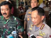Panglima TNI Marsekal TNI Hadi Tjahjanto bersama Kapolri Jenderal Tito Karnavian - foto: Istimewa