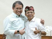 Gubernur Bali Wayan Koster bersama Menteri Komunikasi dan Informatika RI Rudiantara - foto: Istimewa