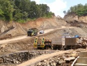 Lokasi penambangan batu andesit (galian C) PT. SBP di wilayah Bapangsari, Bagelen, Purworejo - foto: Sujono/Koranjuri.com