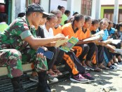 Bersama warga, Yonif Mekanis 741/GN ditugaskan sebagai Satgas Pamtas RI-RDTL Sektor Barat dengan  wilayah meliputi Kabupaten Timor Tengah Utara, Provinsi Nusa Tenggara Timur - foto: Istimewa