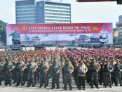 Apel Patroli Skala Besar TNI/Polri dalam rangka menjamin keamanan masyarakat Sampai ke TPS, Minggu, 14 April 2019 - foto: Istimewa