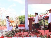 Gubernur Bali Wayan Koster menjadi inspektur upacara pada peringatan HUT Ke-74 RI di Lapangan Renon, Denpasar, Sabtu, 17 Agustus 2019 - foto: Istimewa