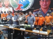 Polda Metro Jaya menangkap 15 tersangka pengedar sabu jaringan Batam - Lampung - Jakarta - foto: Bob/Koranjuri.com