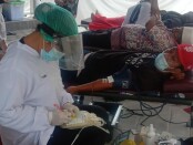 Donor darah di  Masjid Raya Baiturrahmah, Jl. Ahmad Yani, Dauh Puri Kaja, Dusun Wanasari, Denpasar, Bali, (Kampung Jawa), Sabtu (7/11/2020) pagi - foto: Istimewa