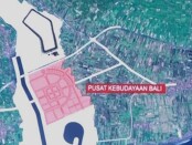Pemetaan wilayah pembangunan Pusat Kebudayaan Bali di lahan eks Galian C di Kecamatan Gunaksa, Klungkung - foto: Istimewa