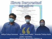 Keterangan foto: Para siswa SMP Muhammadiyah PK Kotabarat, Surakarta yang berprestasi di ajang Nasional OPTIKA /foto: istimewa