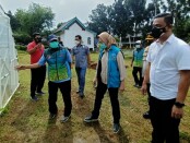 Walikota Tangerang Selatan Airin Rachmi Diany Wardana mengunjungi Kampung Tangguh Jaya Ditresnarkoba Polda Metro Jaya, Senin, 15 Februari 2021 - foto: Istimewa