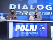 Launching Polri TV dan Radio di Gedung Divisi Humas Polri, Jalan Trunojoyo, Senin (12/4/2021) - foto: Istimewa