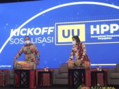 Menteri Keuangan Sri Mulyani dalam Kick Off Sosialisasi Undang-Undang Harmonisasi Peraturan Perpajakan (HPP) di Nusa Dua, Jumat, 19 November 2021 - foto: Istimewa