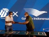 PT LIB dan Garuda Indonesia melakukan kerjasama untuk sepak bola Indonesia - foto: Yan Daulaka