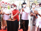 Gubernur Bali Wayan Koster meresmikan Pasar Seni Sukawati blok C, Jumat (11/2/2022) - foto: Istimewa