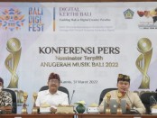 Konferensi pers event DigiFest 2022 di Kantor Diskominfos Provinsi Bali, Kamis (31/3/2022) - foto: Istimewa