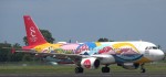 Thai AirAsia Mendarat di Ngurah Rai Turunkan 128 Wisatawan Asing