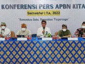 Keterangan pers APBN Kita Regional Bali Semester I 2022 - foto: Koranjuri.com