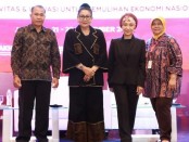 Ketua Dekranasda Bali Putri Suastini Koster saat menjadi narasumber Seminar 'Kekayaan Intelektual Komunal & Indikasi Geografis Lindungi Komoditi Indonesia' - foto: Istimewa