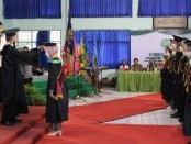 Prosesi wisuda sarjana angkatan ke 67 Universitas Muhammadiyah Purworejo, Sabtu (26/11/2022) - foto: Sujono/Koranjuri.com