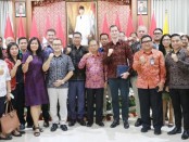 Gubenur Bali Wayan Koster bertemu dengan pengelola hotel di Bali yang akan dijadikan tempat menginap delegasi KTT G20 - foto: Istimewa