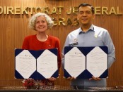 Direktorat Jenderal Imigrasi menandatangani kerja sama keimigrasian denganDepartment of Home Affairs (DHA) Australia di Jakarta, Senin (23/03/2023) - foto: Istimewa