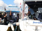 Kantor Imigrasi Kelas I TPI Denpasar melakukan kegiatan Pengawasan Keimigrasian berupa Patroli Laut di Kawasan Pelabuhan Benoa Marina dan Pelabuhan Serangan, Jumat 17 Maret 2023 - foto: Istimewa
