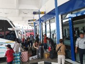 Suasana Terminal Tipe A Mengwi, Badung, Bali pada H-8 mudik Lebaran 2023, Sabtu, 15 April 2023 - foto: Koranjuri.com