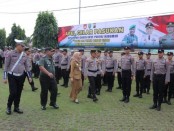 Gelar pasukan Operasi Patuh Candi 2023 Polres Kebumen, Senin (10/07/2023) - foto: Koranjuri.com