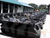 Ranpur tank M113 pasokan dari Mabes TNI AD di Batalyon Infanteri Mekanis 412 Purworejo – foto: Sujono/Koranjuri.com