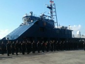 Kapal patroli yang dikerahkan dalam operasi laut Bea Cukai Jaring Wallacea 2017 - foto: Suyanto