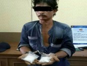 Bahar (46), kurir narkoba yang ditangkap Direktorat Narkoba Polda Bali di Pelabuhan Gilimanuk Bali - foto: Istimewa