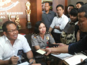 Subdit III Direktorat Reskrimum Polda Bali, Kombes Sang Made Mahendra Jaya menggelar keterangan pers terkait kasus penculikan warga asing di Polda Bali, Rabu, 7 Februari 2018 - foto: Istimewa