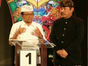Pasangan Koster-Ace pada debat kandidat ketiga Pemilihan Gubernur (Pilgub) Bali 2018 - foto: Istimewa
