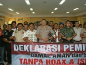 Diskusi bertema 'Peran Organisasi Masyarakat dalam Menanggulangi Radikalisme, Intoleransi dan Hoax dalam Rangka Mensukseskan Pemilu 2019 di wilayah Hukum Polres Metro Jakarta Barat' - foto: Bob/Koranjuri.com