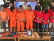 Polres Badung menggelar ekspos dua kasus yakni, pengancaman terhadap tim Jatanras dan kasus pencurian - foto: Istimewa