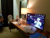 Kamar hotel yang diduga digunakan oleh Andi Arief menginap saat polisi menemukan sabu-sabu dan alat hisap di kloset hotel - foto: Istimewa