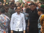 Kedatangan Presiden Jokowi ke Purworejo, Kamis (29/8), disambut dan dielu-elukan ribuan warga - foto: Sujono/Koranjuri.com