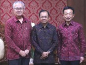 Gubernur Bali Wayan Koster bersama Duta Besar Jepang untuk Indonesia Masafumi Ishii dan Konjen Jepang untuk Bali Hirohisa Chiba - foto: Istimewa