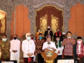 Memasuki bulan Ramadhan 1441 Hijriah, Gubernur Bali Wayan Koster bersama pimpinan majelis lintas agama menyampaikan selamat menjalankan ibadah puasa bagi seluruh umat muslim - foto: Istimewa