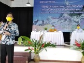 Deputi Direksi BPJS Kesehatan Wilayah Bali, NTT dan NTB Beno Herman dalam sosialisasi Peraturan Presiden Nomor 64 Tahun 2020 di Gianyar, Kamis, 30 Juli 2020 - foto: Koranjuri.com