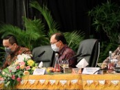 Gubernur Bali Wayan Koster menghadiri pertemuan antar parlemen dunia dalam membahas pemulihan ekonomi Indonesia pasca pandemi covid-19, Rabu, 23 September 2020 - foto: Istimewa