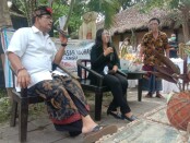 Calon Wakil Walikota Denpasar nomor urut 2 Gede Ngurah Ambara di acara Talkshow pasar UMKM di Desa Budaya Kerthalangu, Denpasar, Minggu, 15 November 2020 - foto: Istimewa