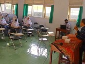 Kepala SMK Kesehatan Purworejo, Nuryadin, S.Sos M.Pd, saat menyampaikan materi kepada para peserta - foto: Sujono/Koranjuri.com
