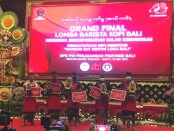 Para pemenang Grand final Barista Kopi Bali, Lomba yang diadakan dalam memperingati HUT Ke-48 Partai Demokrasi Indonesia Perjuangan (PDIP) - foto: Istimewa